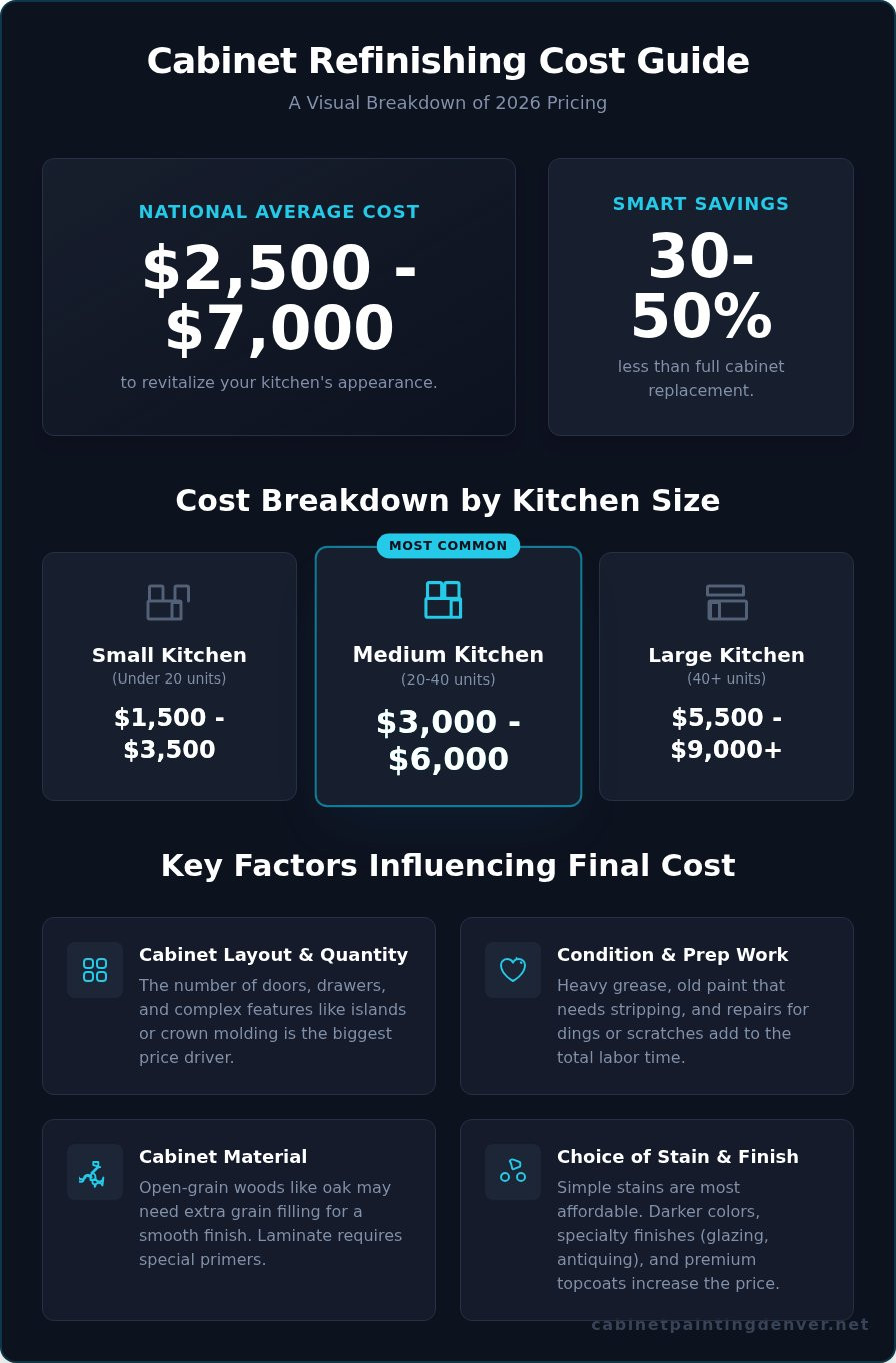 Cabinet Refinishing Cost: A Homeowner's Guide to 2026 Pricing