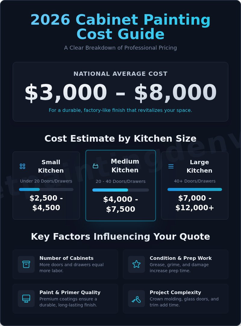 How Much Does It Cost to Paint Cabinets? A 2026 Pricing Guide