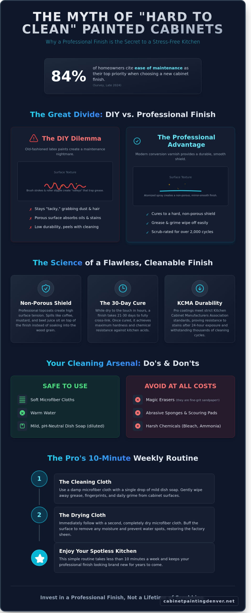 Are Painted Kitchen Cabinets Hard to Keep Clean? The 2026 Maintenance Myth-Buster