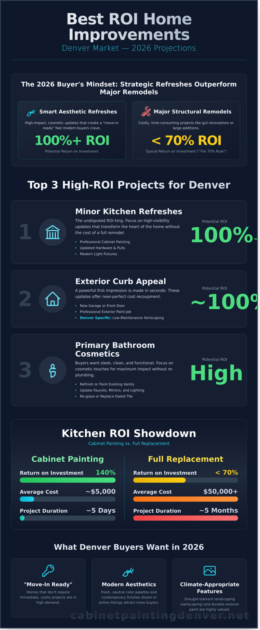 Best ROI Home Improvements 2026: Maximizing Your Denver Home Value