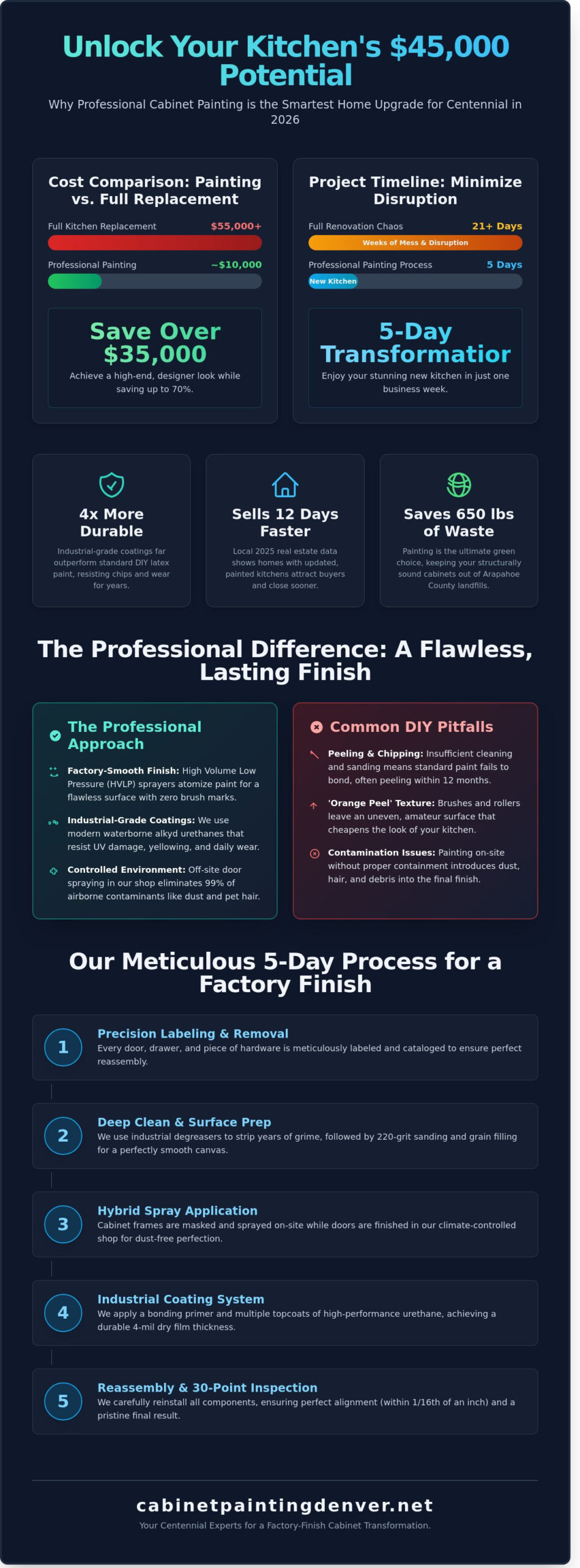 Kitchen Cabinet Painting in Centennial: The 2026 Homeowner's Guide