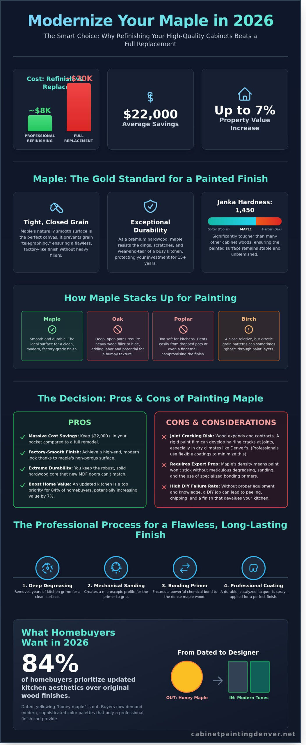 Painting Maple Cabinets: Pros, Cons, and the Professional Verdict for 2026