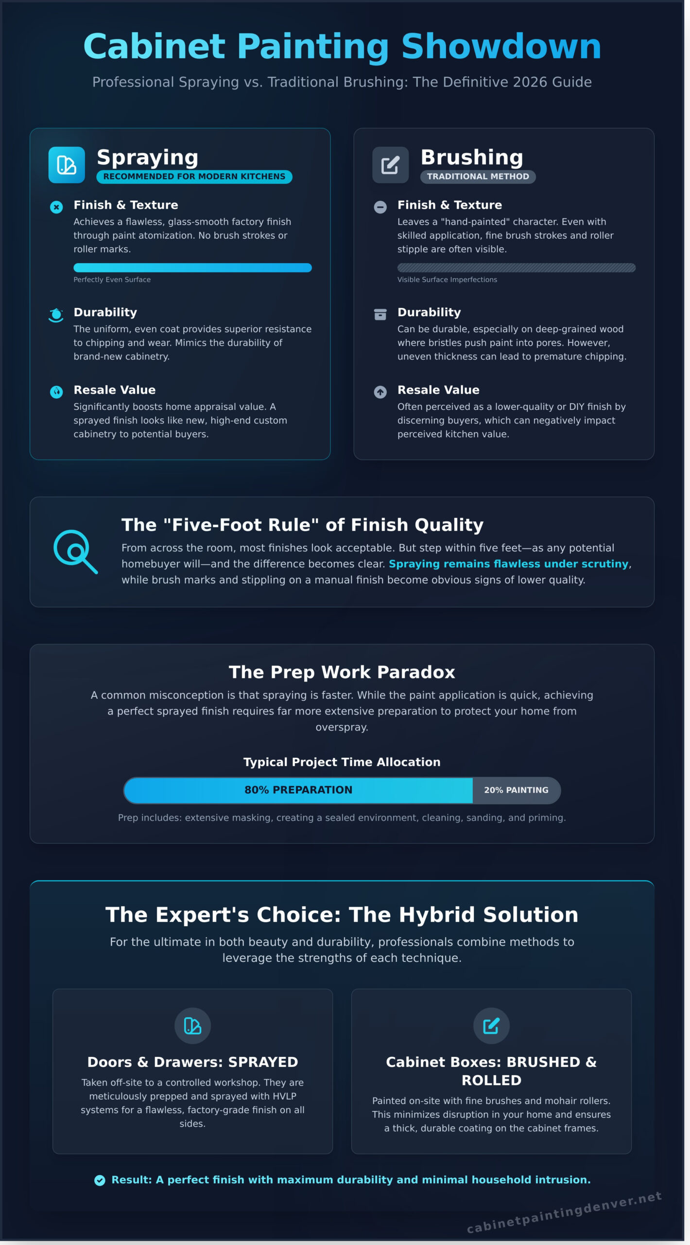 Professional Cabinet Spraying vs. Brushing: Which Finish Is Best in 2026?