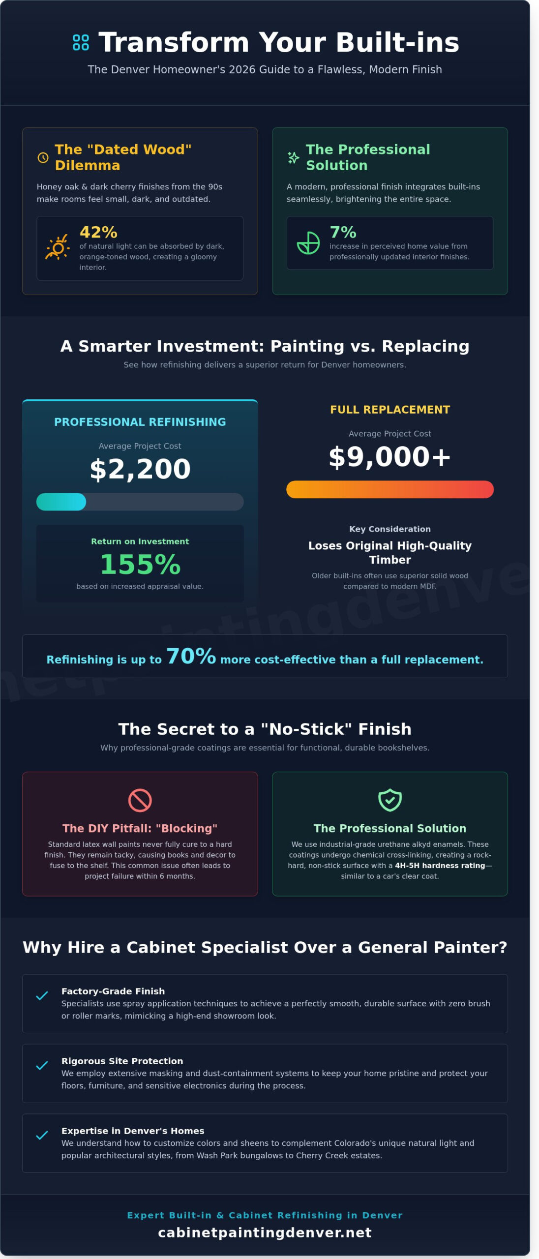 Professional Painting for Built-In Bookshelves in Denver: The 2026 Guide