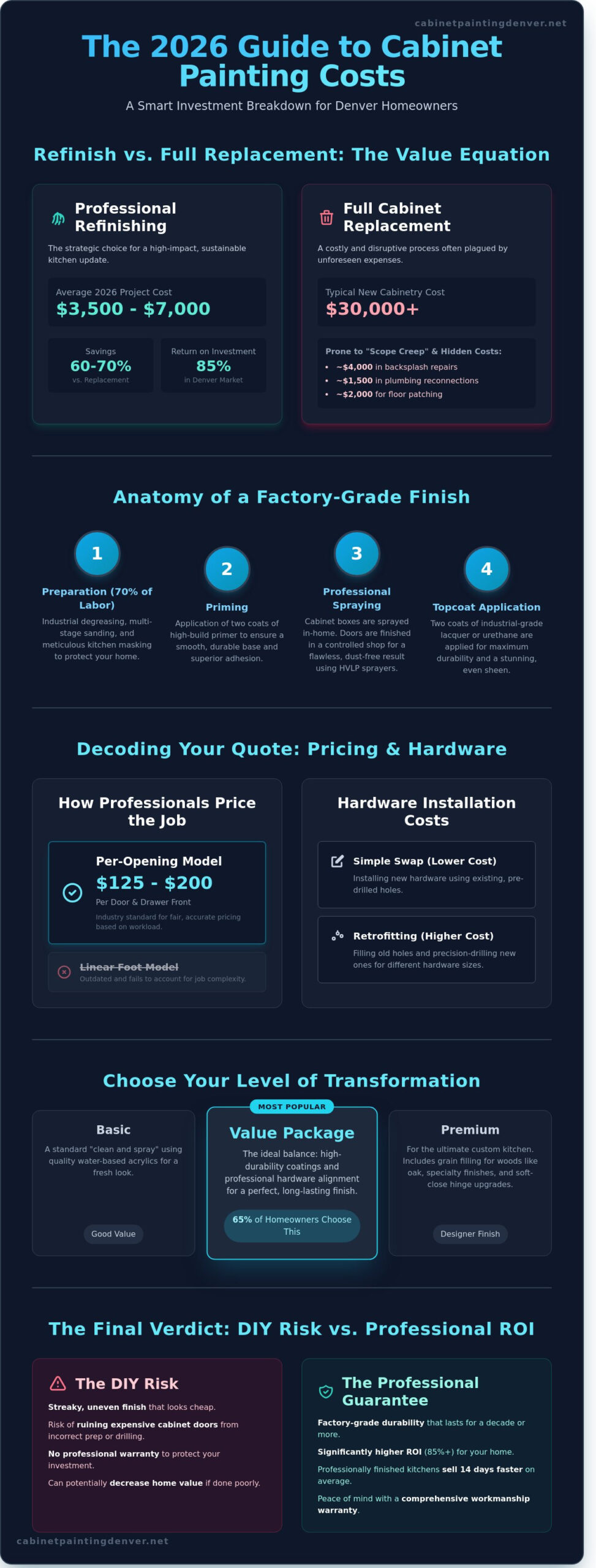 2026 Cost to Paint Kitchen Cabinets and Install Hardware: A Complete Guide