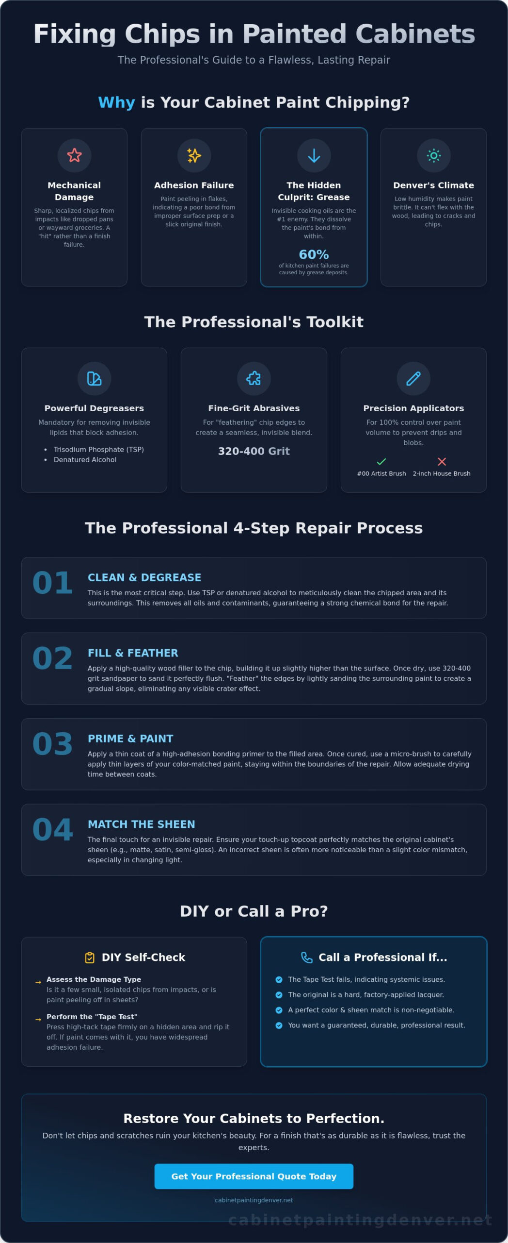 Fixing Chips in Painted Cabinets: The Professional’s Guide to a Flawless Repair