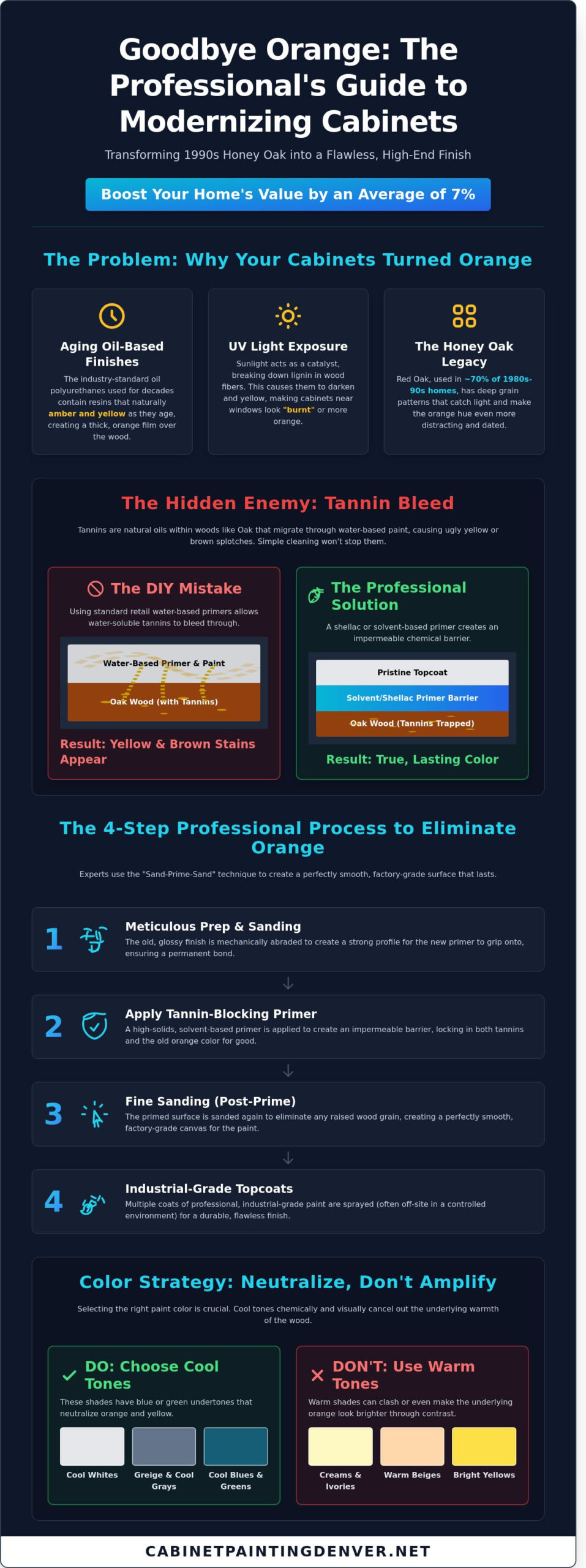 How to Get Rid of Orange Wood Cabinets: The 2026 Guide to Modernizing Your Kitchen