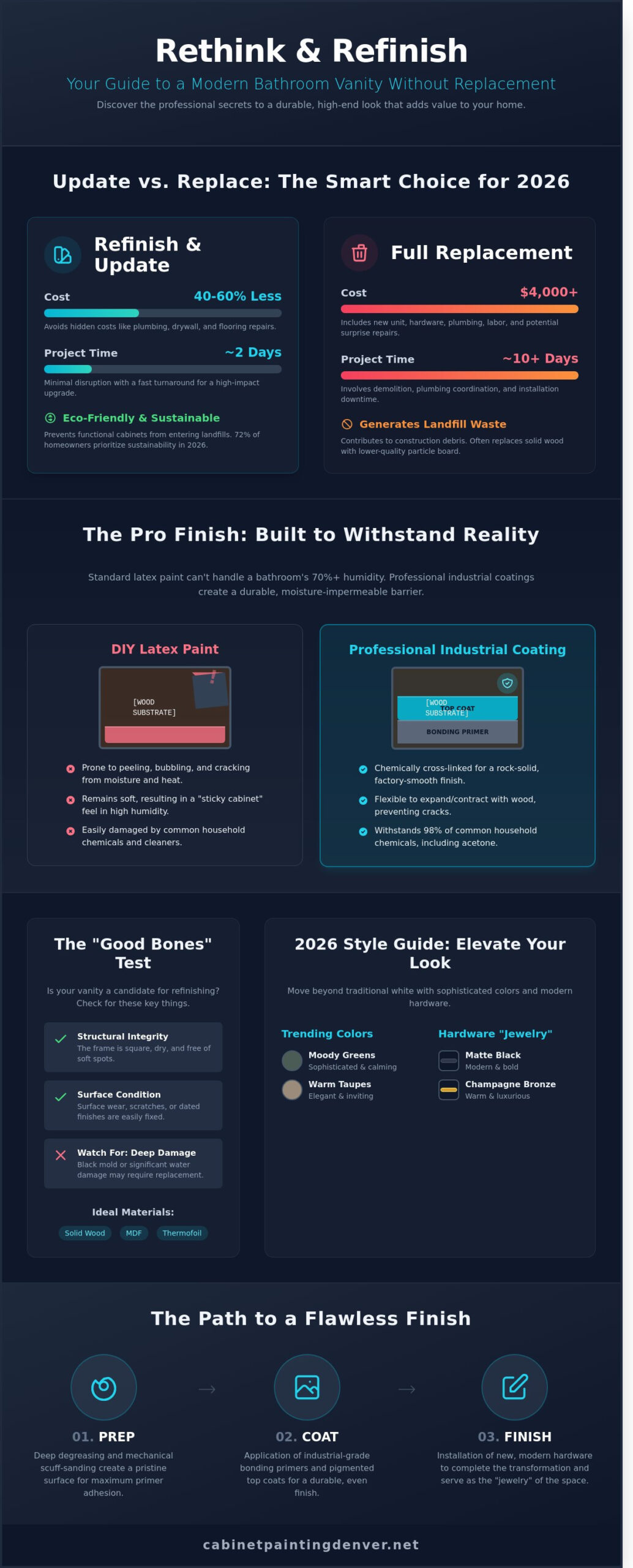 How to Update a Bathroom Vanity Without Replacing It: The 2026 Guide