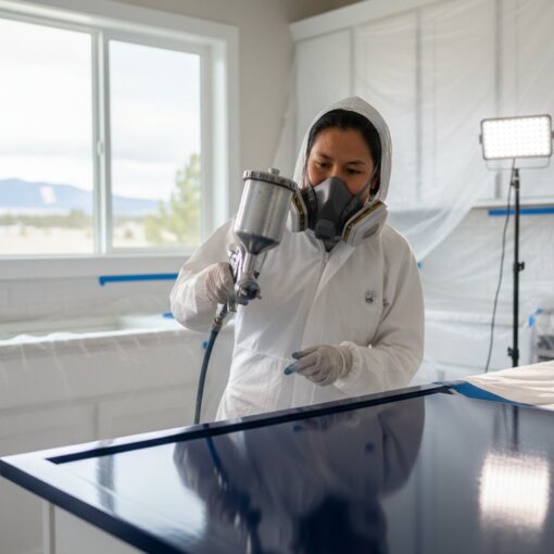 On-Site Cabinet Frame Painting: The Secret to a Factory-Quality Kitchen Finish