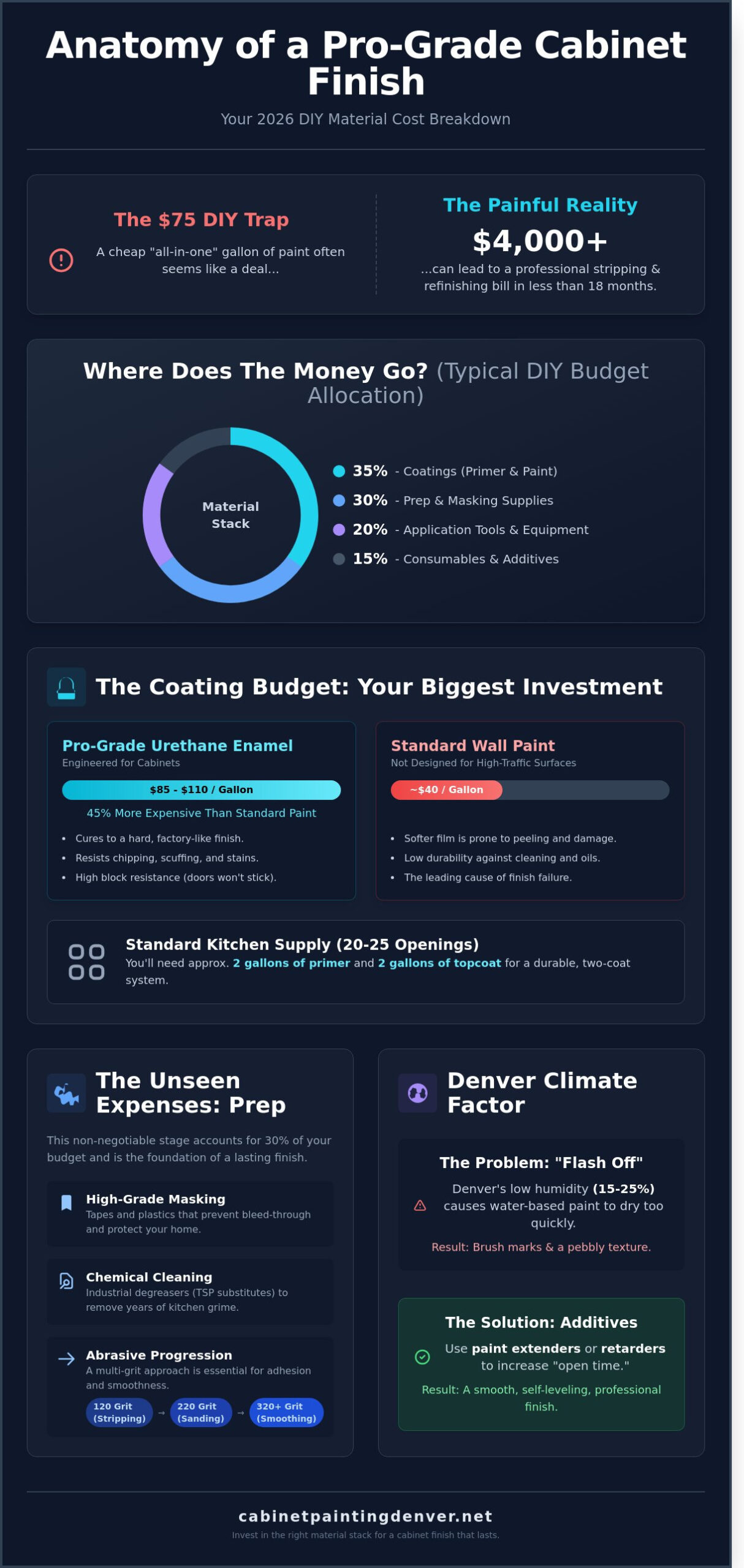 Materials Cost for Cabinet Painting: A 2026 Homeowner’s Budget Guide