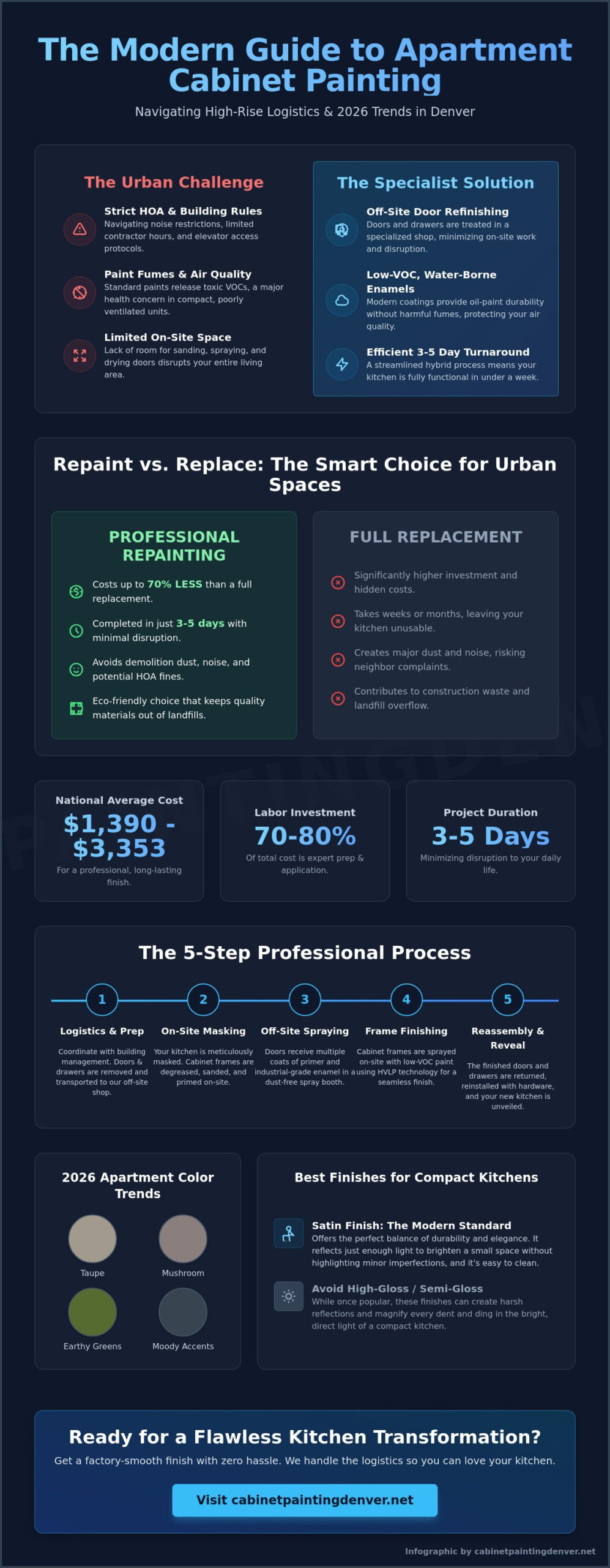 Apartment Cabinet Painting Services: The 2026 Guide to Professional Refinishing