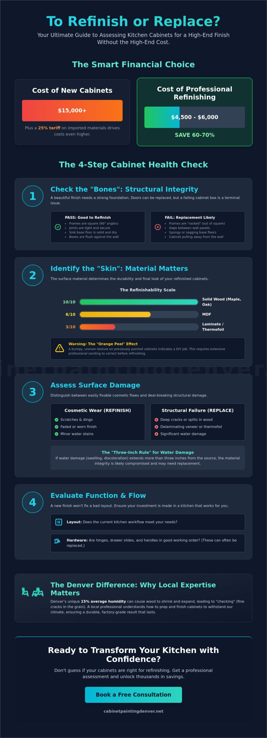 Assessing Cabinets for Refinishing: The Ultimate 2026 Homeowner Checklist