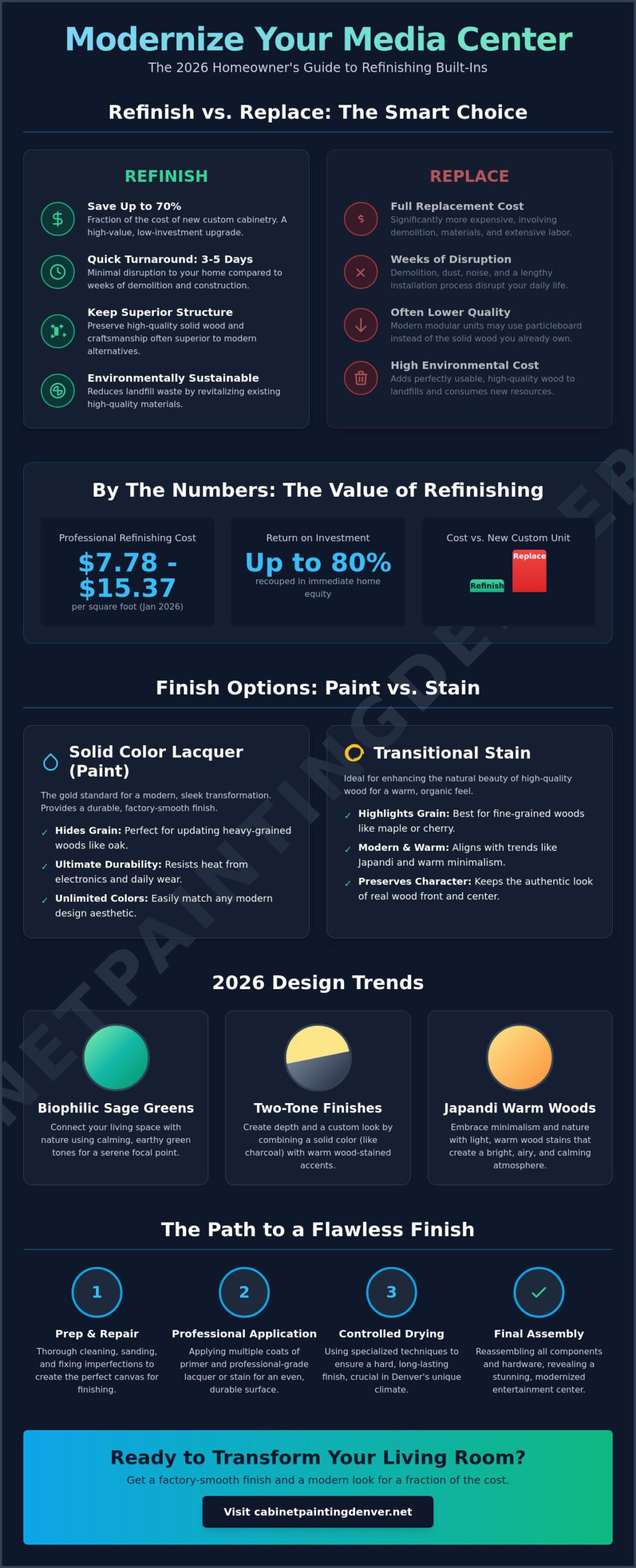 Refinishing Built-In Entertainment Centers: The 2026 Guide to a Modern Living Room