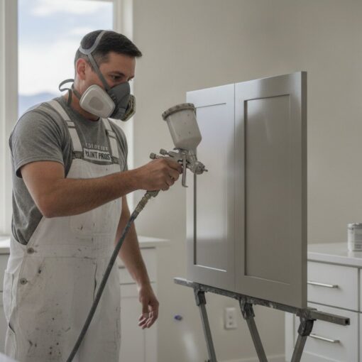 What Type of Paint Do Professional Cabinet Painters Use for a Factory Finish?