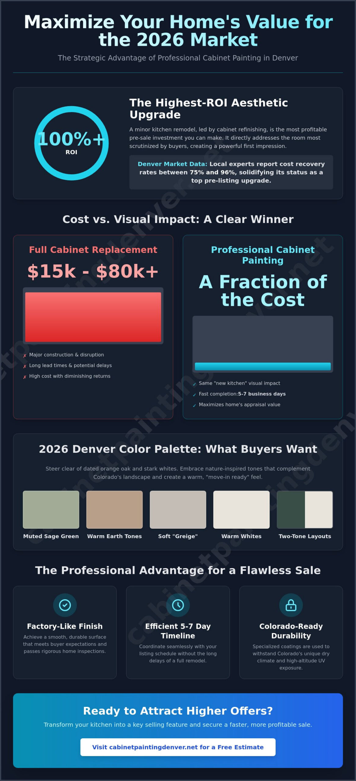 Painting Cabinets Before Selling a House in Denver: The 2026 ROI Guide