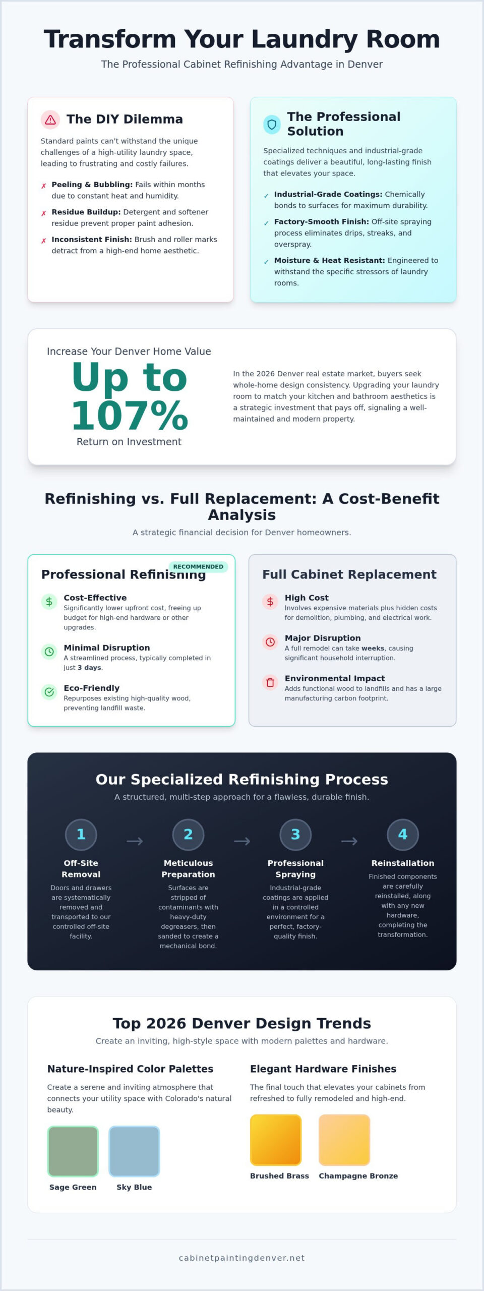Professional Laundry Room Cabinet Painting in Denver: The 2026 Guide