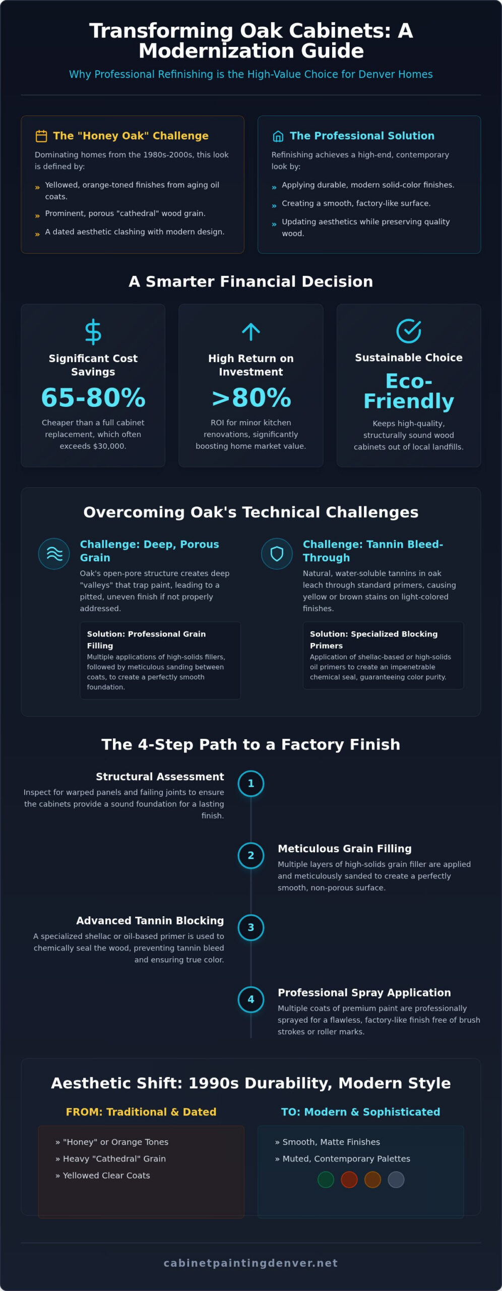 Refinishing Oak Cabinets in Denver: The 2026 Professional Guide