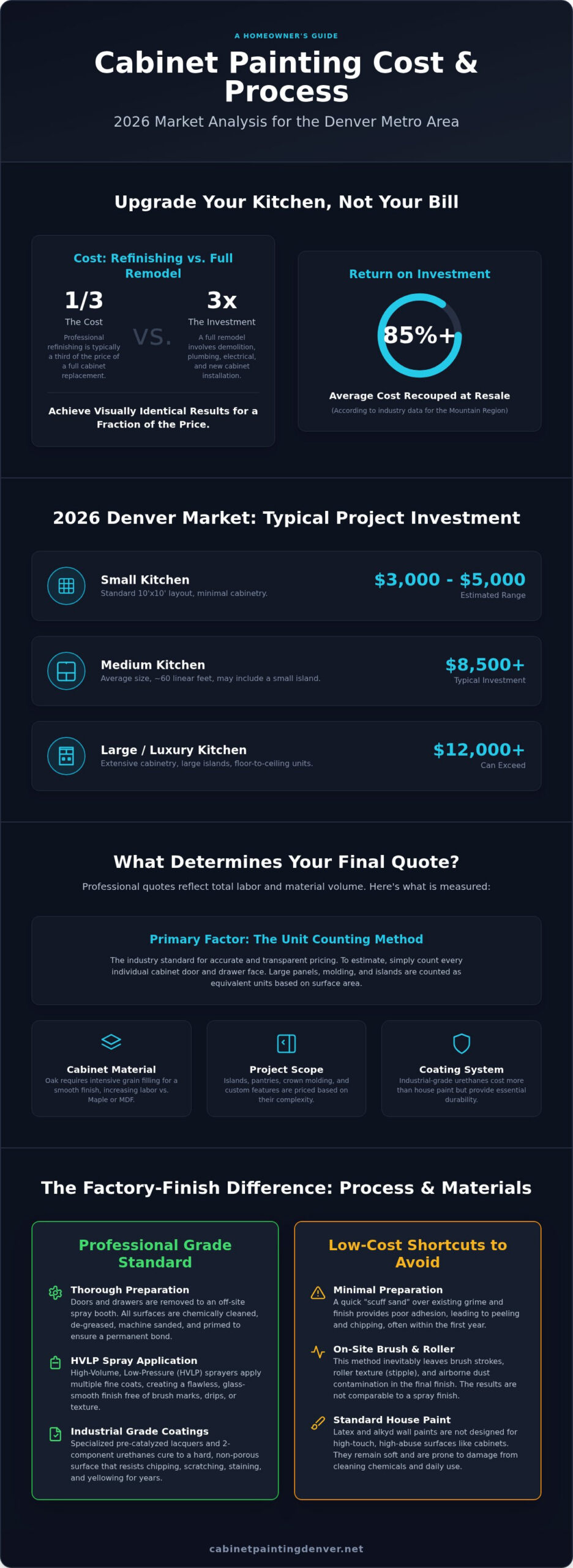 2026 Cost to Paint Cabinets in Denver: A Homeowner’s Price Guide